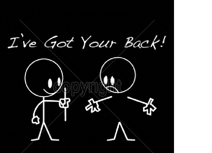 Stick Figure T Shirt Ive Got Your Back Funny T Shirt