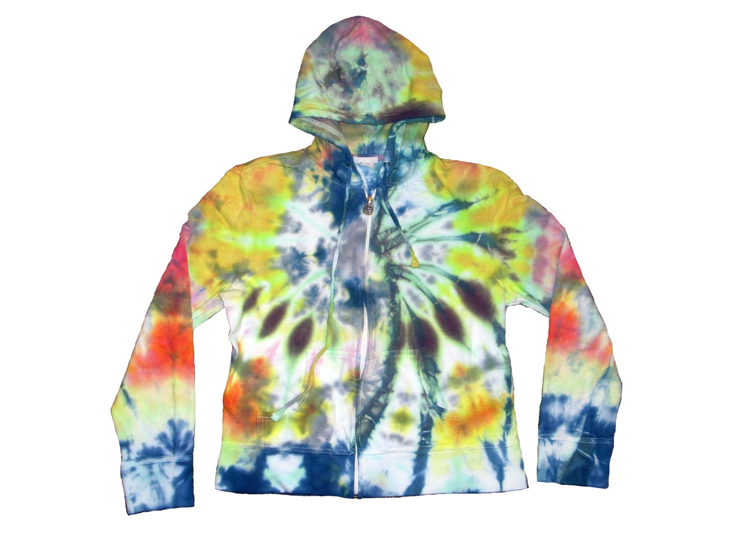 Ladies Large Snow Tie Dye Hoodie by TieDyeDesignsbyTree on Etsy