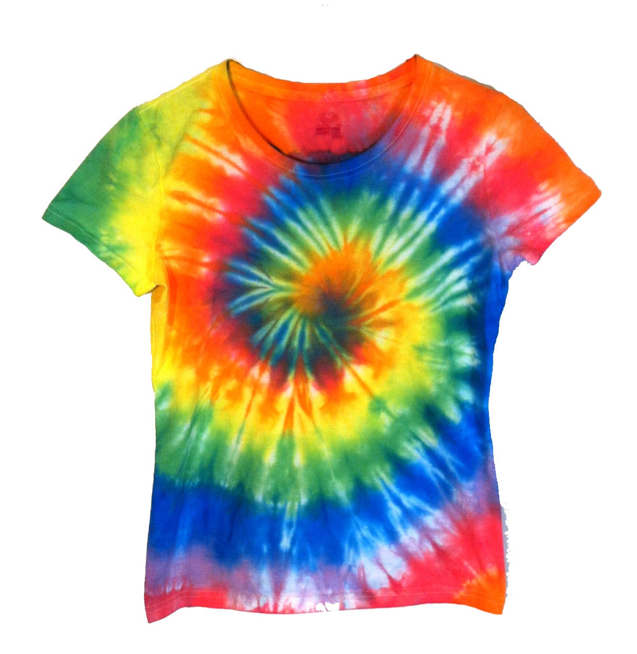Tie Dye T-Shirt Classic Rainbow Spiral