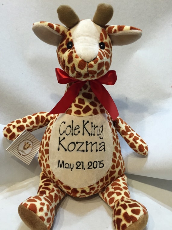 personalized giraffe stuffed animal