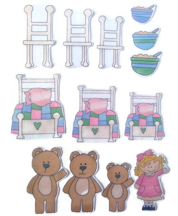 Felt board Goldilocks and the Three Bears by BusyKidActivities