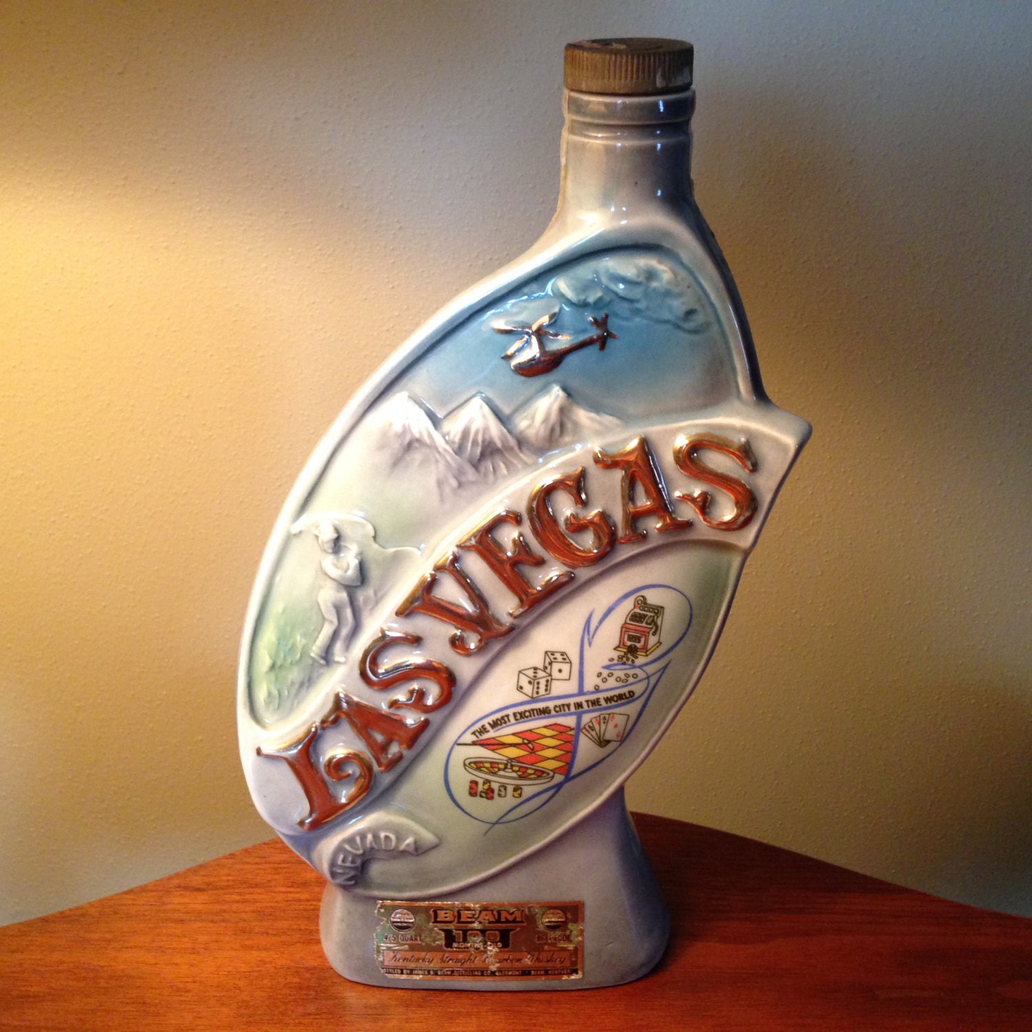 Vintage Jim Beam Las Vegas Decanter From 1969