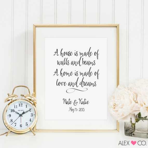 Personalized Wedding Gift. Wedding Quotes. By Alexandcoprintables