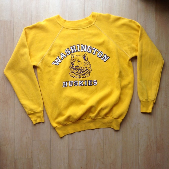 Vintage Washington Huskies Crew Neck Sweatshirt / University