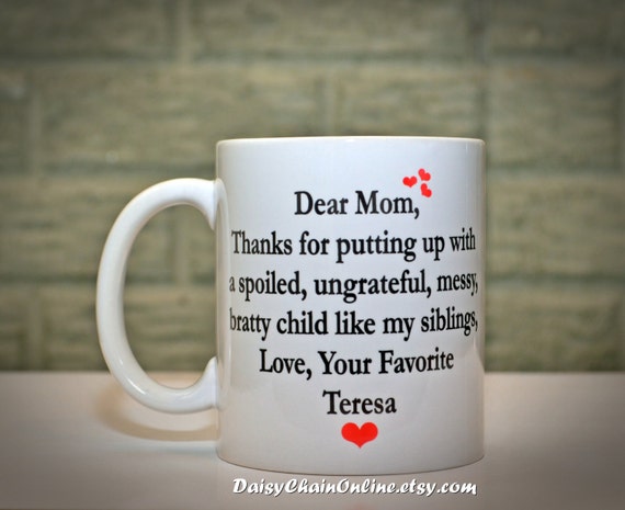 Gift for Moms Mothers Day Gift Coffee Mugs by DaisyChainOnline