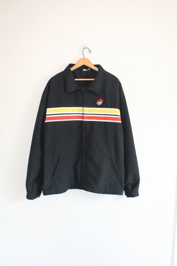 PIZZA HUT JACKET // size adult large // 90s // windbreaker