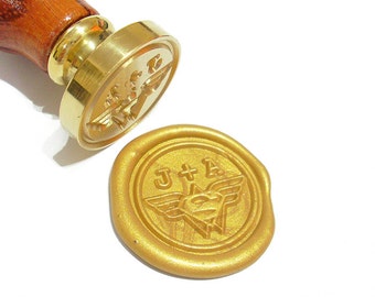 SUPERMAN x WONDER WOMAN Custom Wax Seal Stamp or Wax Stick Sealing Starter Tool Kit