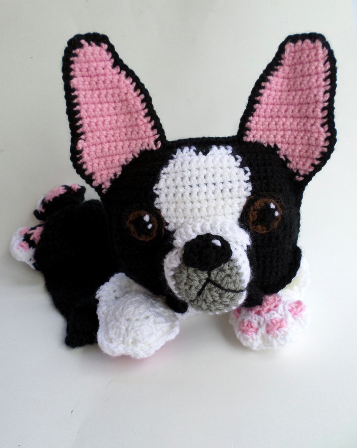 Boston Terrier Blankie Crochet Pattern by JennaWingateDesigns