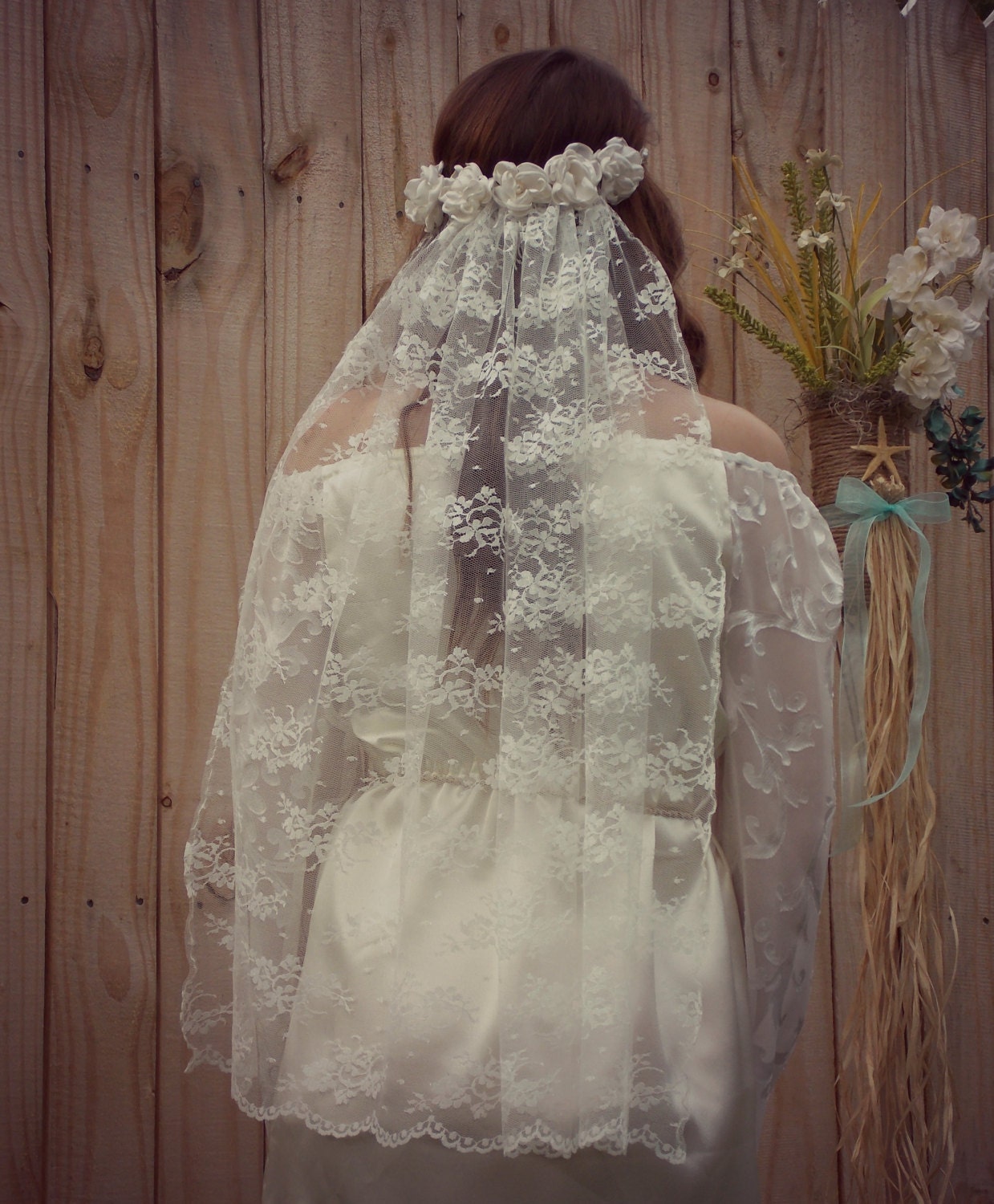 hippie wedding veil