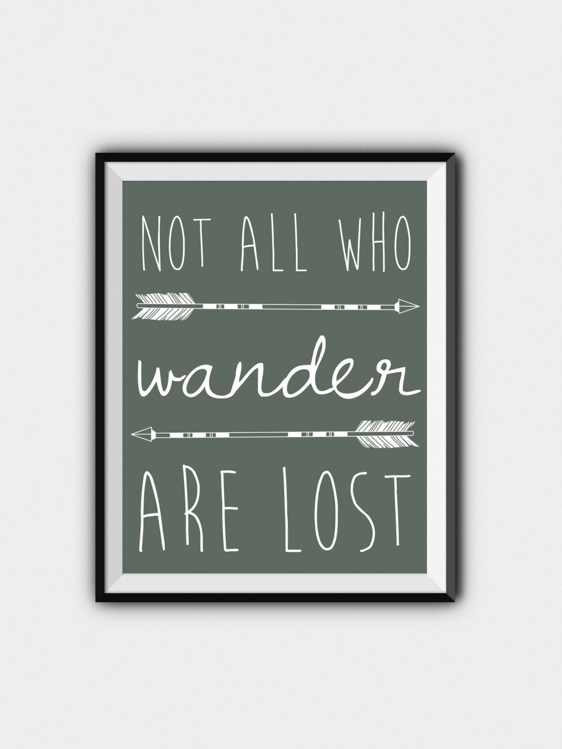 not all who wander are lost lord of the rings wall art