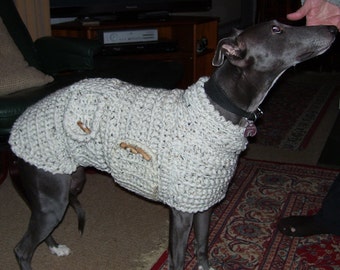 Whippet Sweater Whippet Pullover Whippet Coat Whippet Clothing Whippet Jumper Dog Clothes Crochet Dog Sweater Dog Jumper