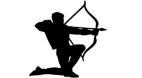  Archery Silhouette  Vinyl Car Decal Available in by 