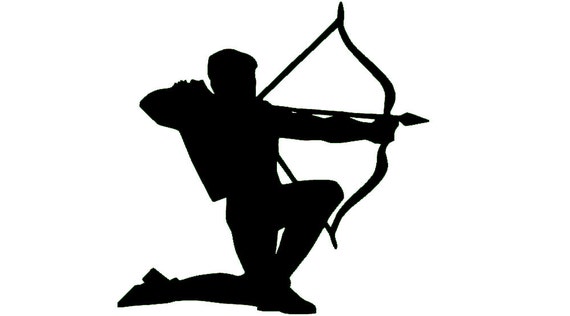 Download Archery Silhouette Vinyl Car Decal Available in by ...