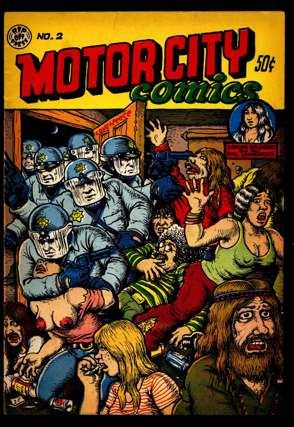 MOTOR CITY Comics 2 3rd Robert Crumb Humor Underground