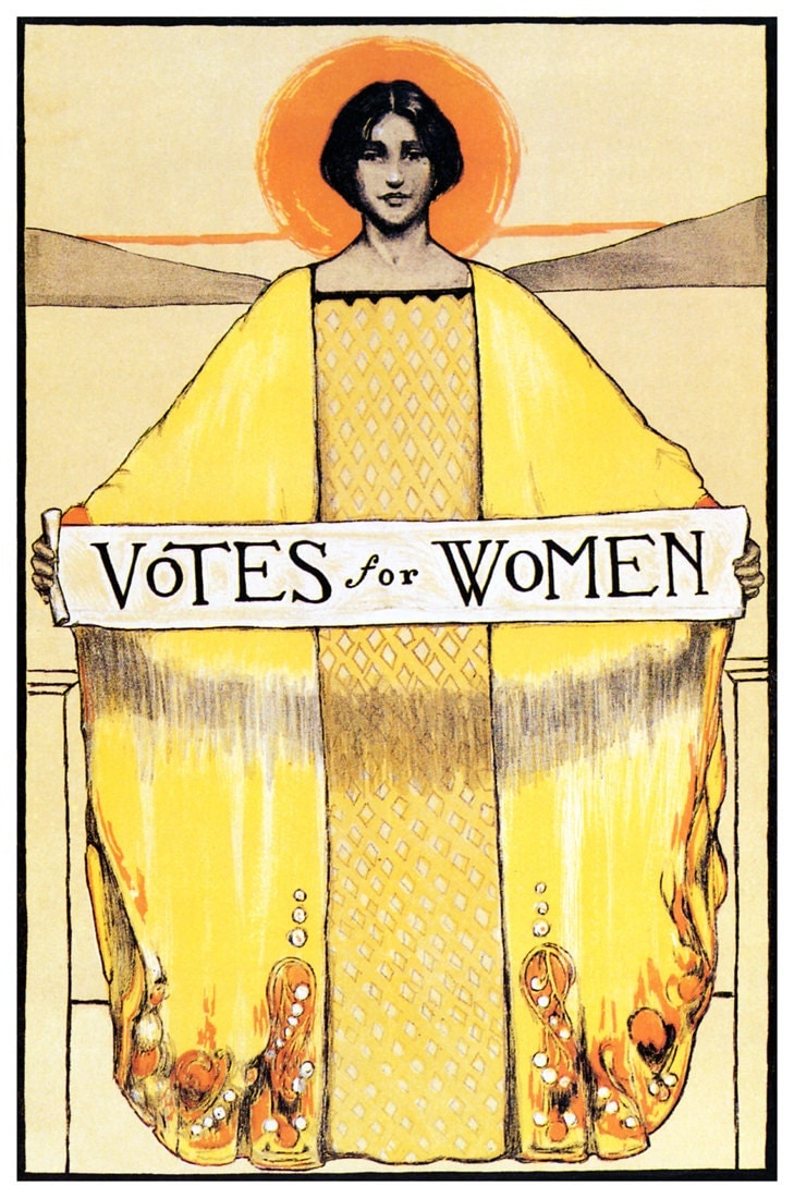 Votes For Women Poster Women's Suffrage Movement