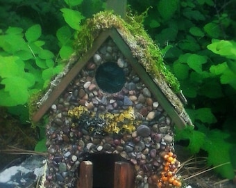 STONE FAIRY HOUSE for Fairy Gardens - Fairy House - Miniature Gardens and Garden Accessories