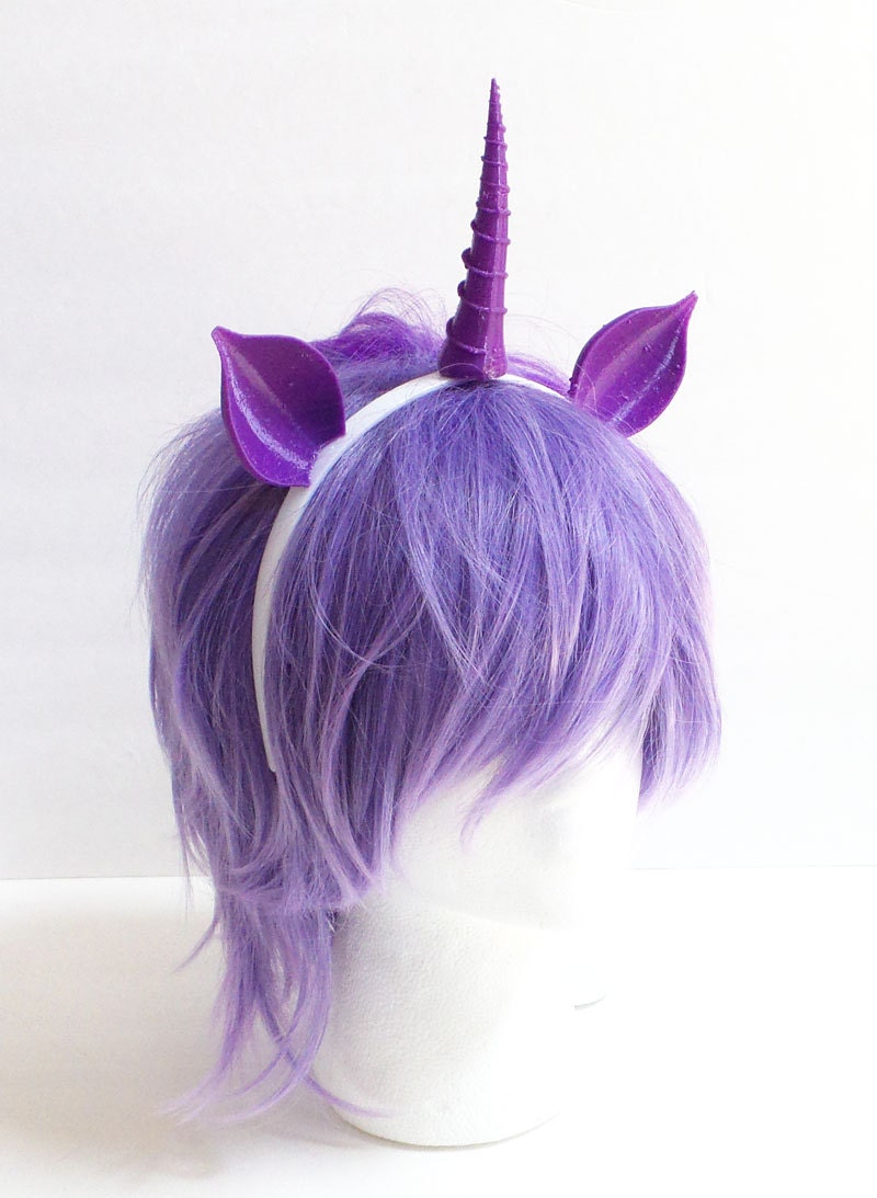 Purple Unicorn horn and ears my little pony rarity horn fairy