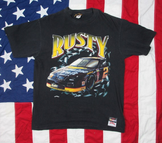 rusty wallace t shirt vintage