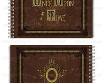 Once upon a time Storybook, Henry's Book, OUAT, Notebook, Magic, Fantasy, Fairy tale, Storybrook, Evil Queen, Rumpelstiltskin, The Dark One