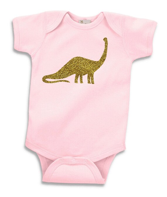 dinosaur girly girl bodysuit DINO baby shower cute funny