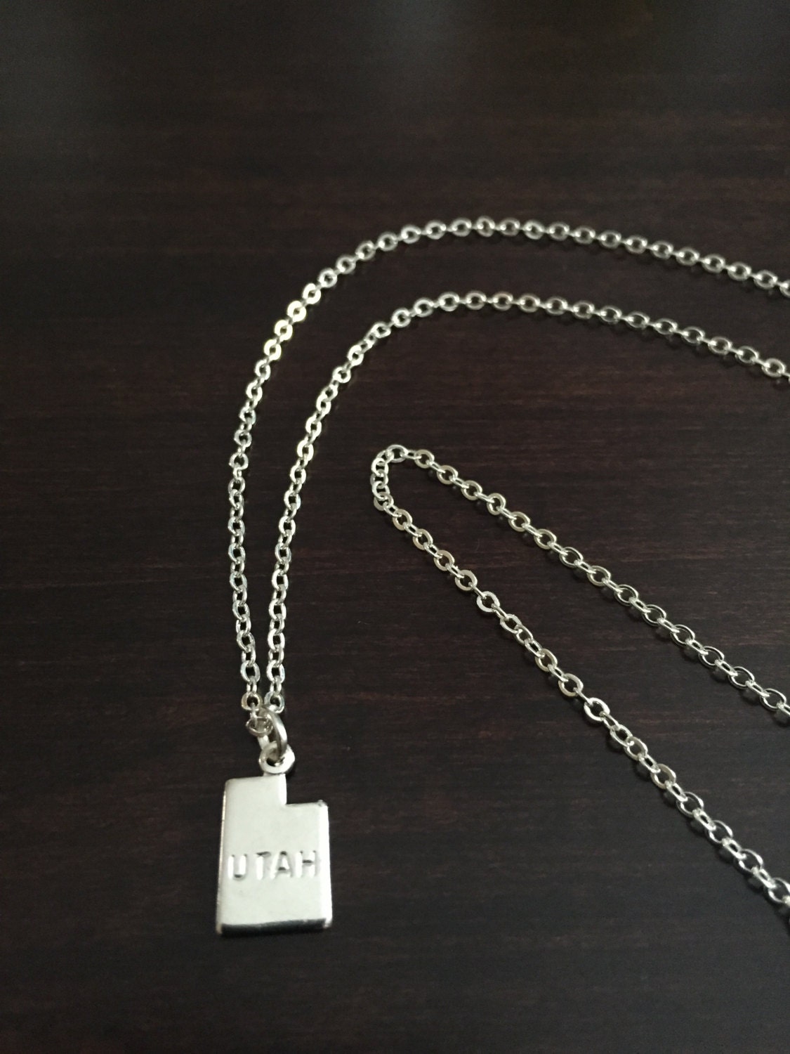 Utah Necklace Utah silver Utah necklace Utah jewelry Utah