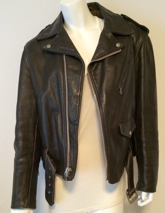 Schott Bros Leather Perfecto Vintage Jacket by SoaringHawkVintage