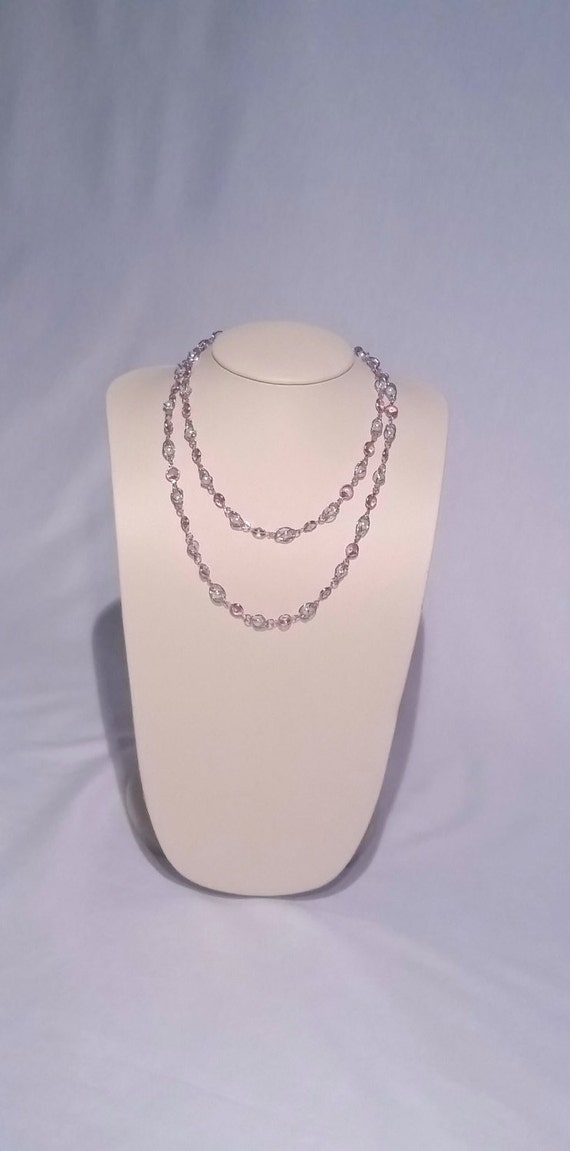 Purple and Caged Pearl Necklace