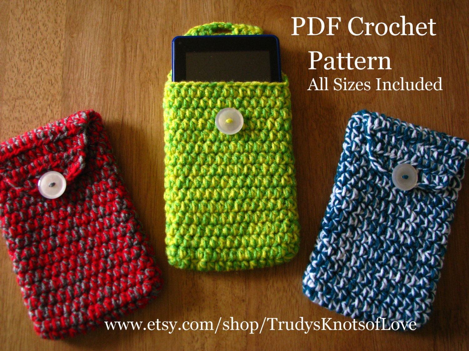 Crochet Tablet Cover PatternCrochet Tablet CoverPDF Crochet