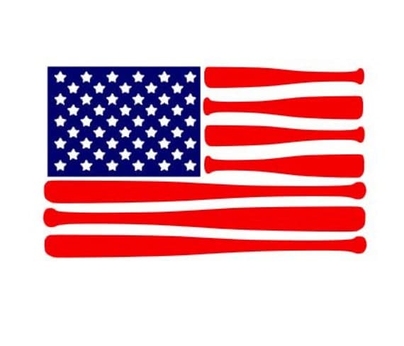Download American Flag Bats instant download cut file for cutting