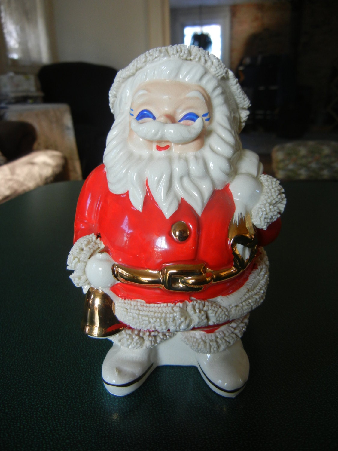 Vintage Ceramic Santa Claus Bank Imported from Japan