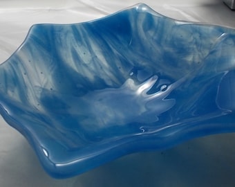 Fused glass bowl.