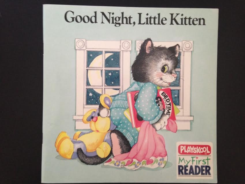 Good Night Little Kitten my first reader by LittleVintageTale