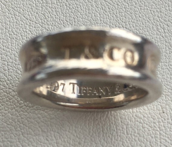 TIFFANY Sterling 1837 Ring Tiffany & Co by QueensWorldVintage