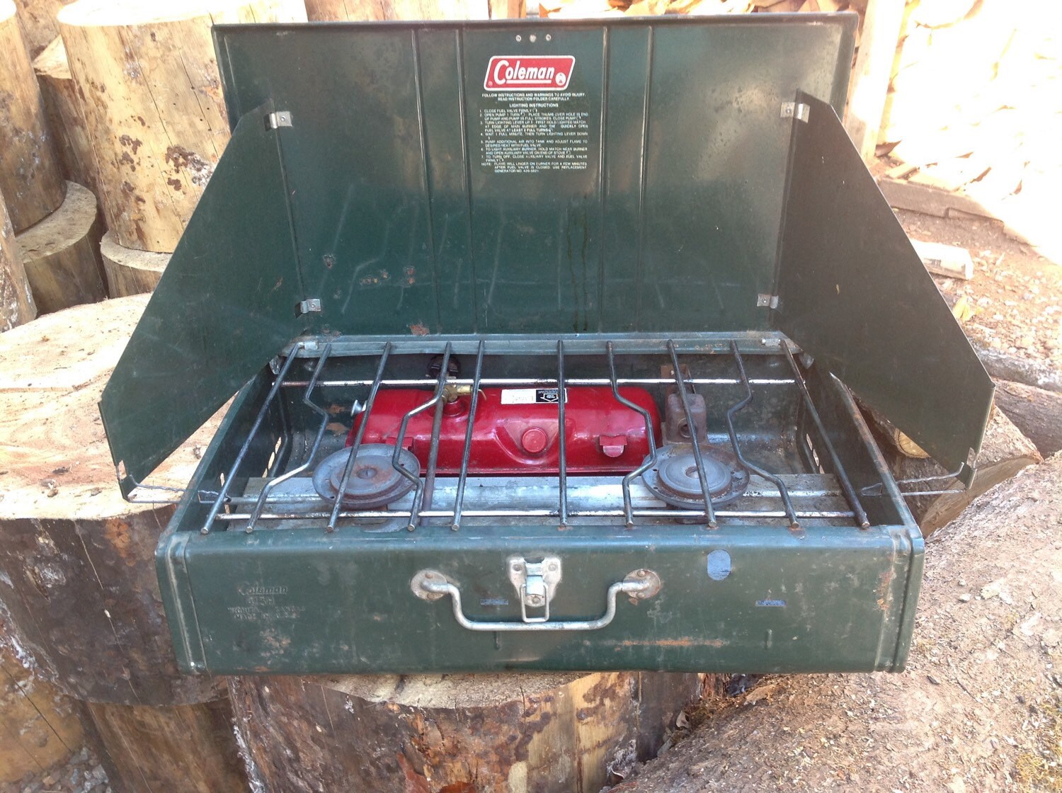 Vintage 1970s Coleman camp stove 413H 2 by SmarieSCollectibles