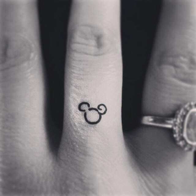 Temporary Tattoo Mickey Mouse Mini Tattoo Art Ring