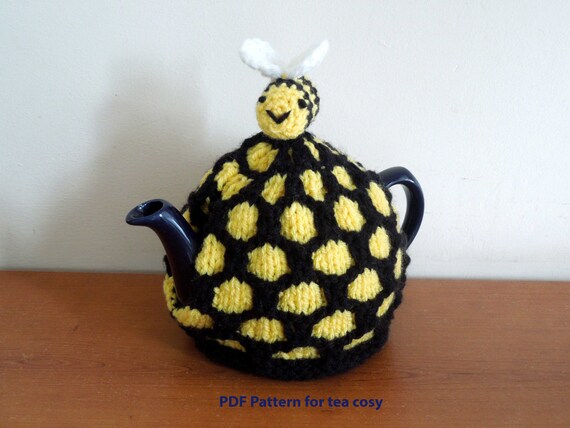 Beehive tea cosy knitting PATTERN ONLY. For 4-6 cup (2 pt ...