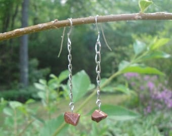 Sunstone & Sterling Silver Earrings