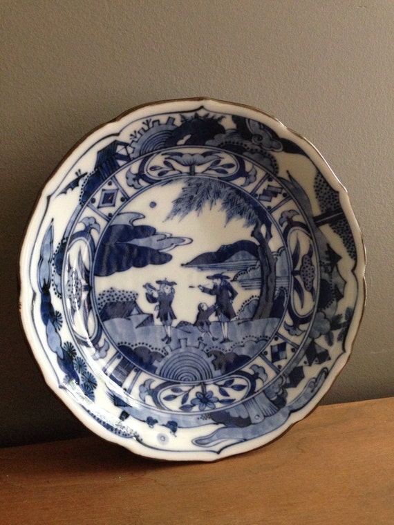 Vintage Andrea by Sadek blue & white bowl