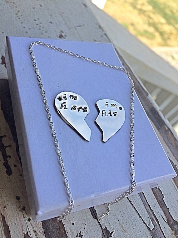 Sterling silver Im His. Im Hers necklace by 5thnCuttingSilver