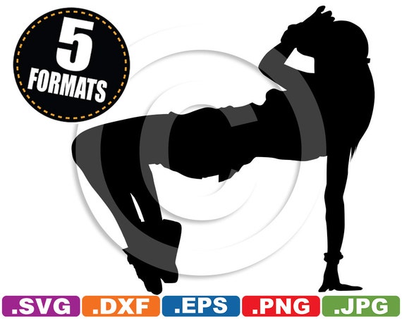 Download Hip Hop Dancer Silhouette Clip Art Image svg & dxf cutting