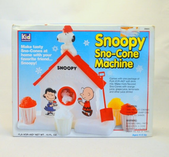 snoopy sno cone machine