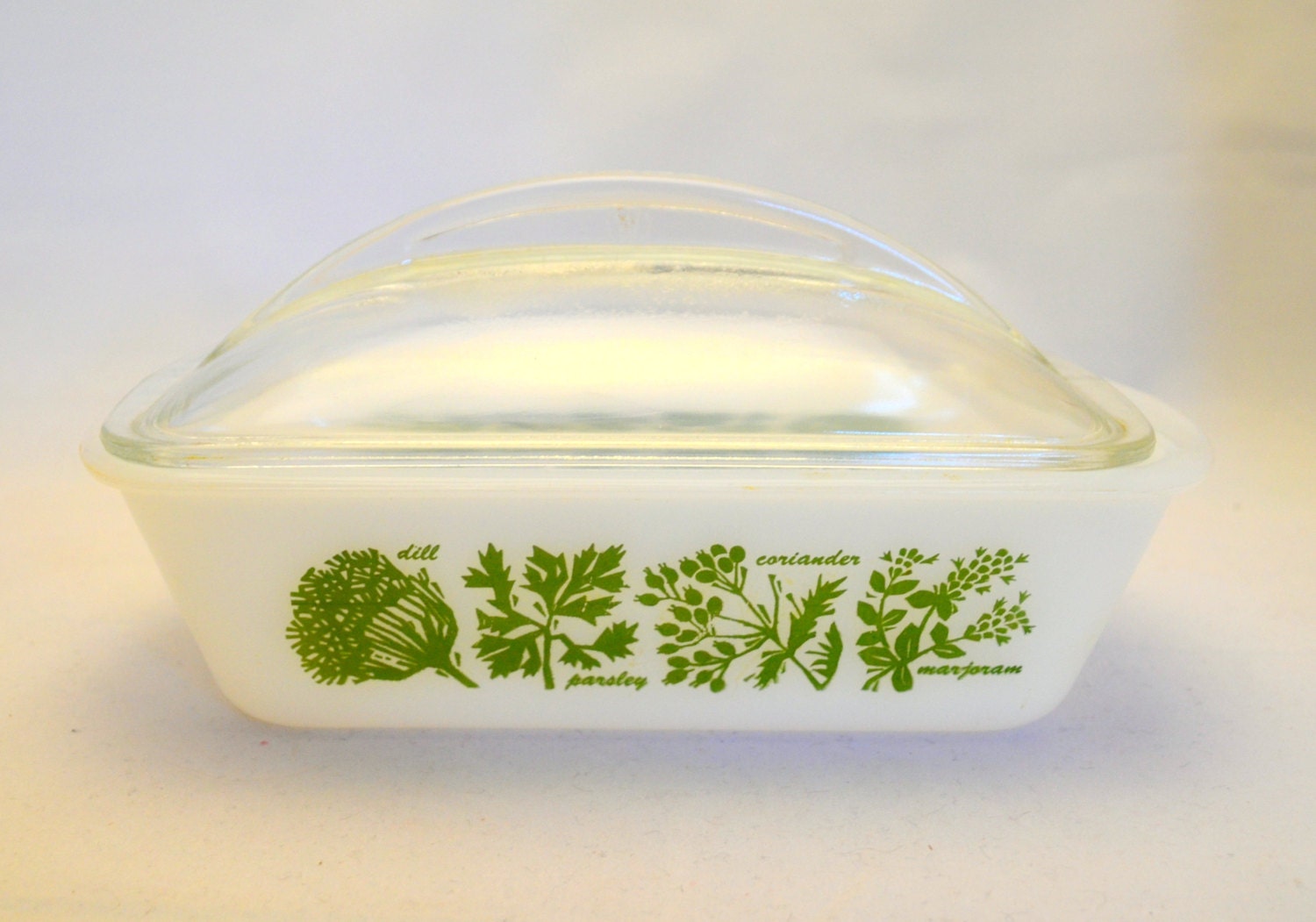 Vintage Glasbake Loaf Pan Casserole or Refrigerator Dish with