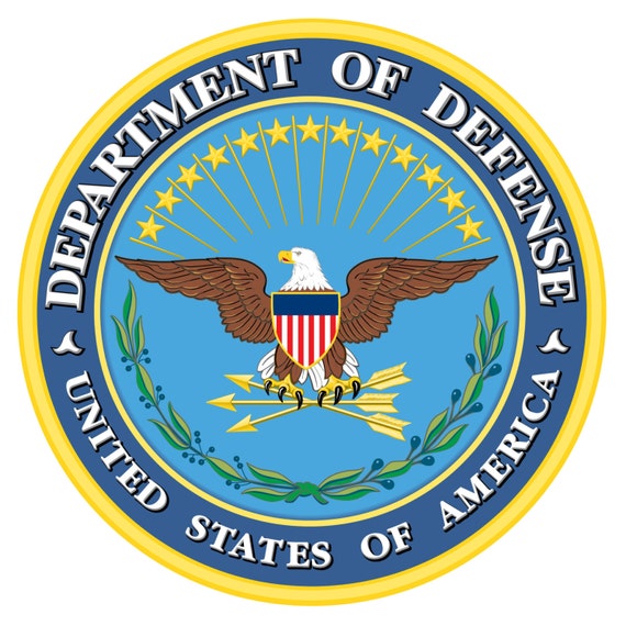 US Army United States Department of Defense Seal Decal on 3M