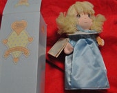 Like New Applause Puppet Doll CHISSY COMPLETE with box, story book and tag 1990