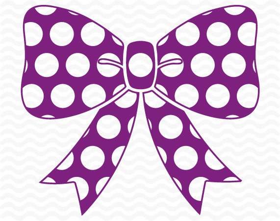 Download Polka dot Bow design, SVG, DXF,EPS, cutting files for use ...