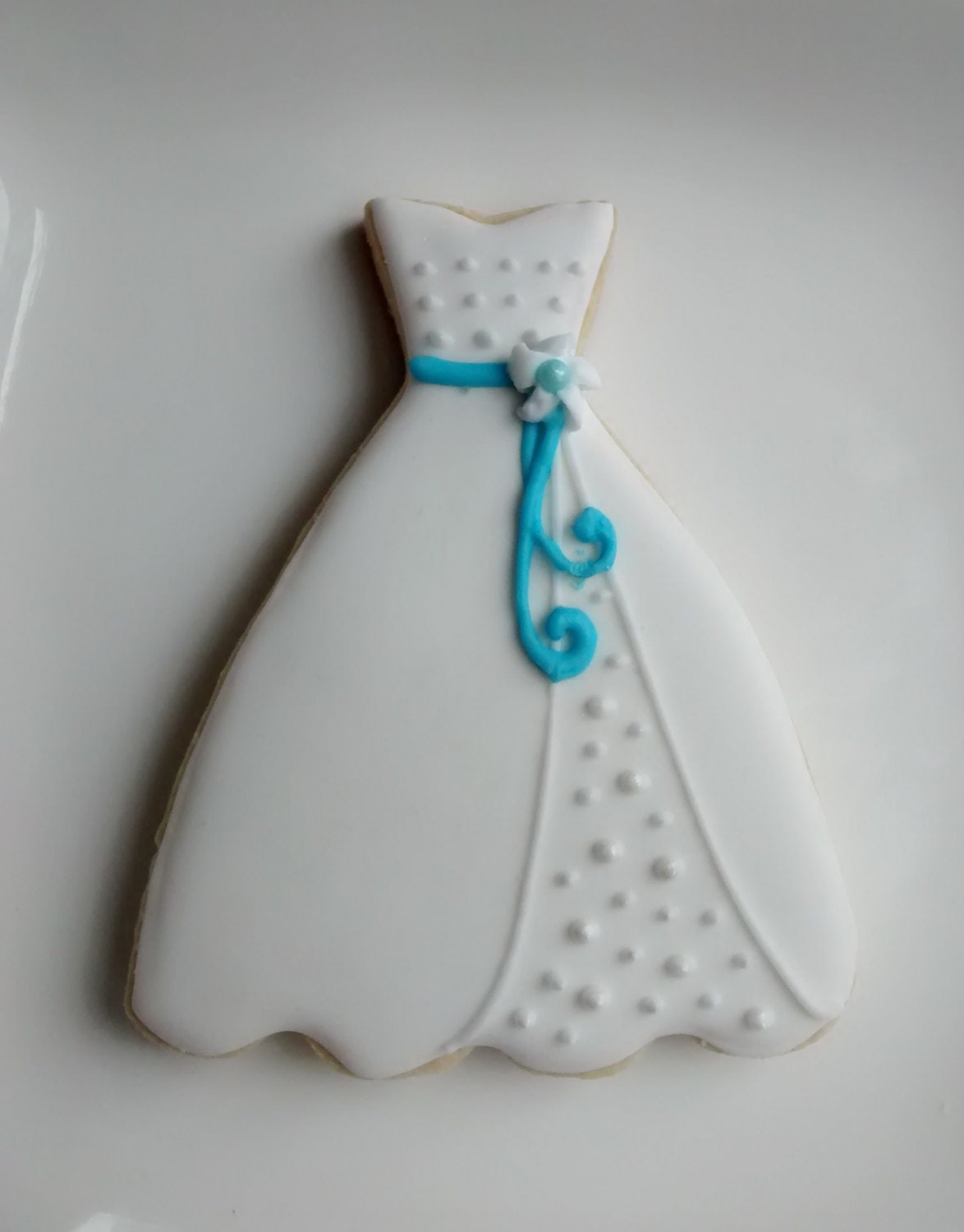 Wedding bride dress sugar cookies wedding dress decorated