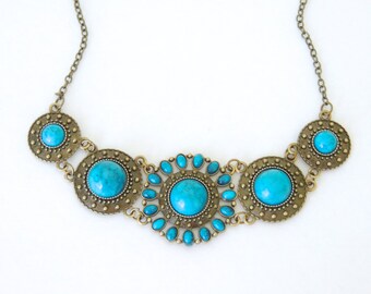 Statement Necklace Bib Necklace Crystal Glam By Spiritualacces