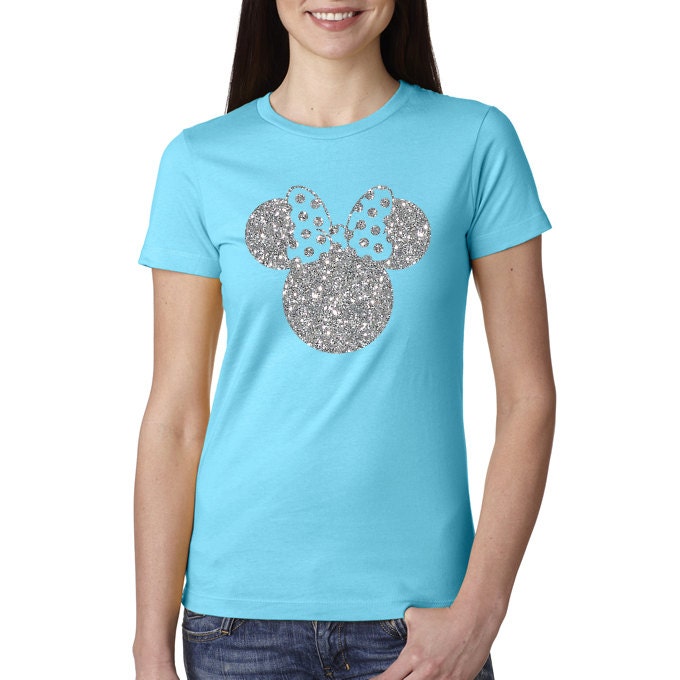 Glitter Minnie Mouse Shirt Pink Minnie Shirt // Adult Disney