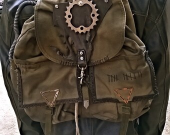Nomad post apocalyptic Backpack inspired by Fallout / Mad Max for Burning Man / Wasteland Weekend