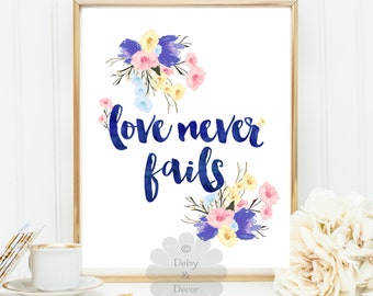 love fails art never calligraphy fails never Love  Etsy